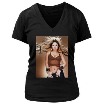 Shakira Women's Deep V-Neck TShirt