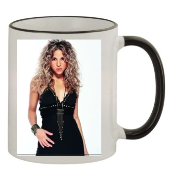 Shakira 11oz Colored Rim & Handle Mug