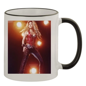 Shakira 11oz Colored Rim & Handle Mug