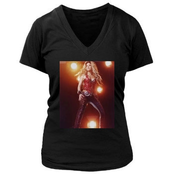 Shakira Women's Deep V-Neck TShirt