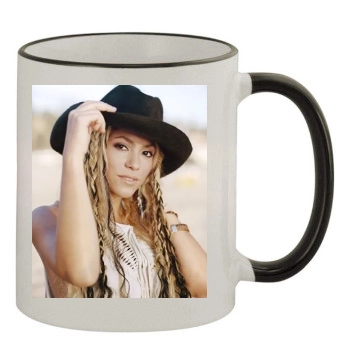 Shakira 11oz Colored Rim & Handle Mug