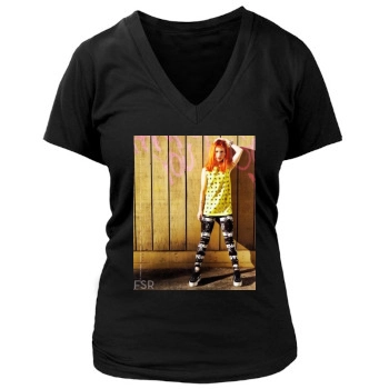 Hayley Williams Women's Deep V-Neck TShirt