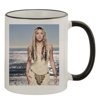 Shakira 11oz Colored Rim & Handle Mug