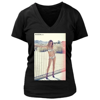 Heather Graham Women's Deep V-Neck TShirt