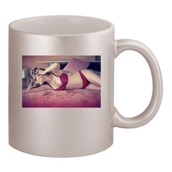 Heather Graham 11oz Metallic Silver Mug