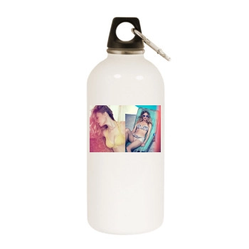 Heather Graham White Water Bottle With Carabiner