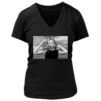 Heather Graham Women's Deep V-Neck TShirt