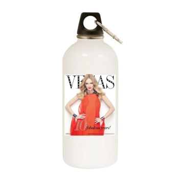 Heather Graham White Water Bottle With Carabiner