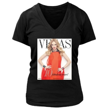 Heather Graham Women's Deep V-Neck TShirt