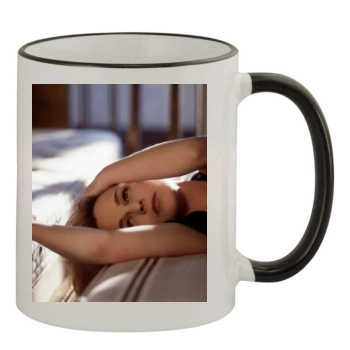 Helen Hunt 11oz Colored Rim & Handle Mug