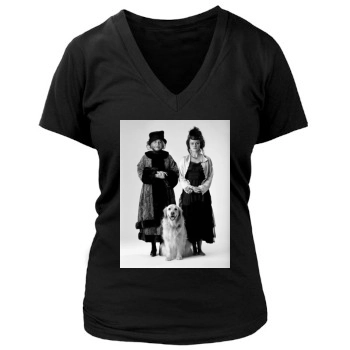 Helena Bonham Carter Women's Deep V-Neck TShirt