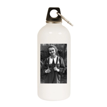 Helena Bonham Carter White Water Bottle With Carabiner