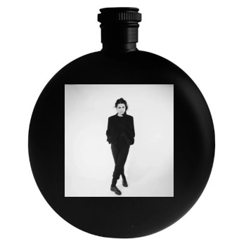 Helena Bonham Carter Round Flask