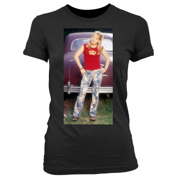 Hilary Duff Women's Junior Cut Crewneck T-Shirt