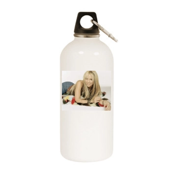 Shakira White Water Bottle With Carabiner