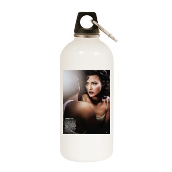 Shalom Harlow White Water Bottle With Carabiner