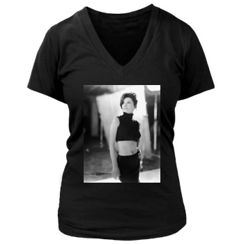 Shania Twain Women's Deep V-Neck TShirt