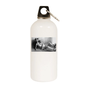 Shania Twain White Water Bottle With Carabiner