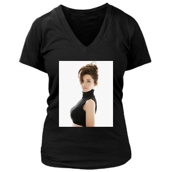 Shania Twain Women's Deep V-Neck TShirt