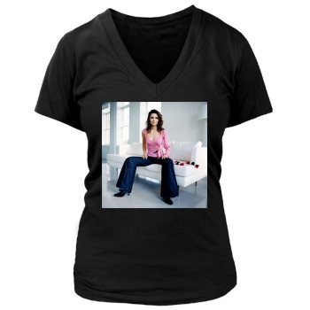 Shania Twain Women's Deep V-Neck TShirt