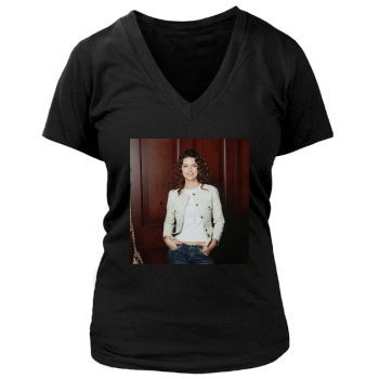 Shania Twain Women's Deep V-Neck TShirt