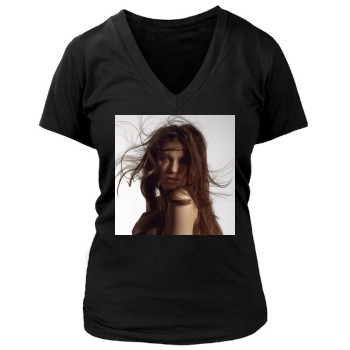 Shania Twain Women's Deep V-Neck TShirt