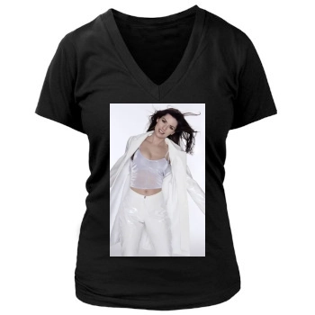 Shania Twain Women's Deep V-Neck TShirt