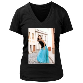 Shania Twain Women's Deep V-Neck TShirt