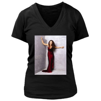 Shania Twain Women's Deep V-Neck TShirt