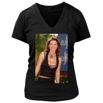 Shania Twain Women's Deep V-Neck TShirt