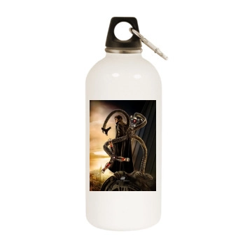 Spider-Man 2 (2004) White Water Bottle With Carabiner