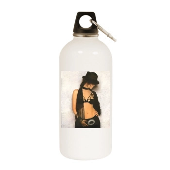 Shania Twain White Water Bottle With Carabiner