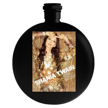 Shania Twain Round Flask