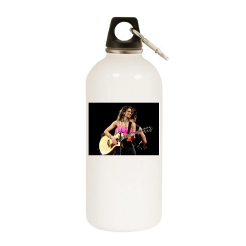 Shania Twain White Water Bottle With Carabiner