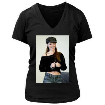 Shania Twain Women's Deep V-Neck TShirt