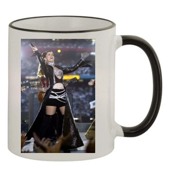 Shania Twain 11oz Colored Rim & Handle Mug