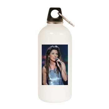 Shania Twain White Water Bottle With Carabiner