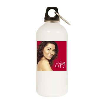 Shania Twain White Water Bottle With Carabiner