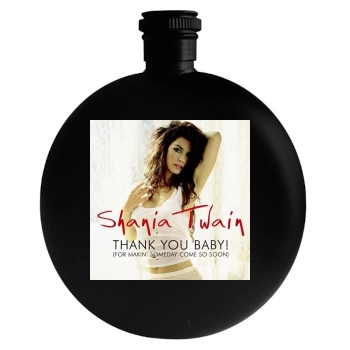 Shania Twain Round Flask