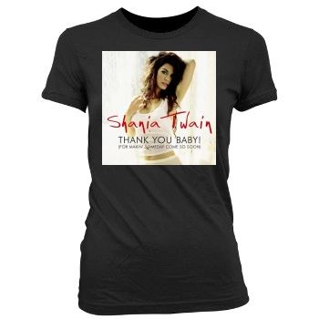 Shania Twain Women's Junior Cut Crewneck T-Shirt