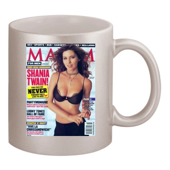 Shania Twain 11oz Metallic Silver Mug