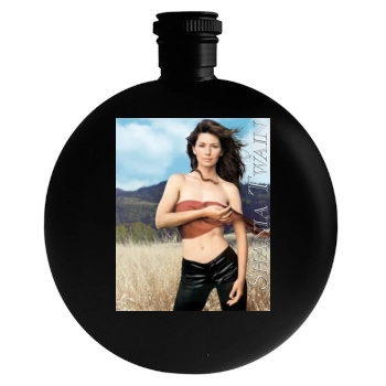 Shania Twain Round Flask