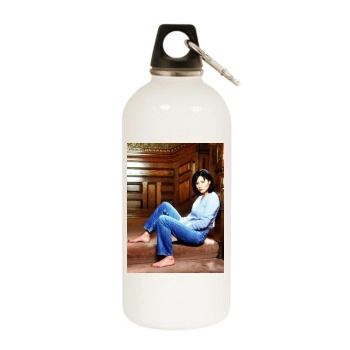 Shannen Doherty White Water Bottle With Carabiner