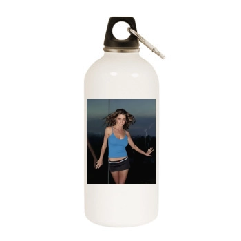 Shannon Elizabeth White Water Bottle With Carabiner