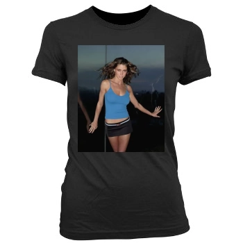 Shannon Elizabeth Women's Junior Cut Crewneck T-Shirt