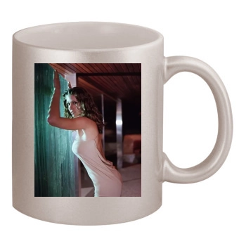 Shannon Elizabeth 11oz Metallic Silver Mug