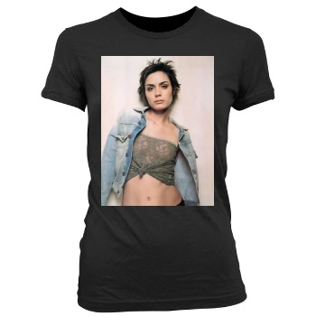 Shannyn Sossamon Women's Junior Cut Crewneck T-Shirt