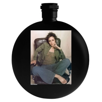 Shannyn Sossamon Round Flask