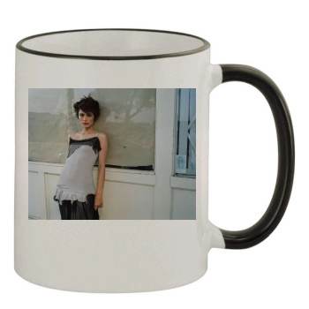 Shannyn Sossamon 11oz Colored Rim & Handle Mug