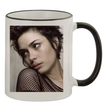 Shannyn Sossamon 11oz Colored Rim & Handle Mug